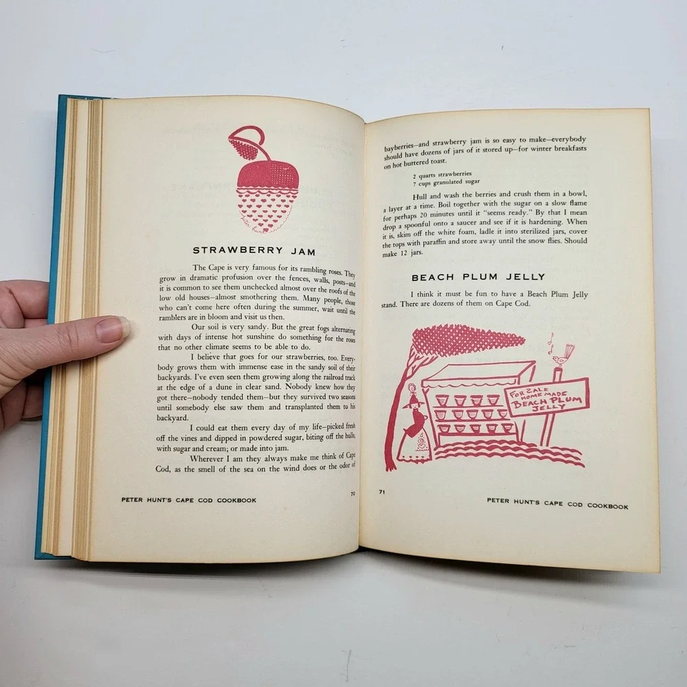Peter Hunt's Cape Cod Cookbook 1962 Vintage‎ New England Cook Book Recipes